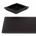 Tilbehør 4 stk regenereret læderbord lavet i Italien - Ascanio Viadurini