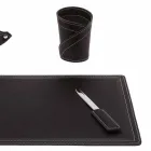 Tilbehør 4 stk regenereret læderbord lavet i Italien - Ascanio Viadurini