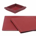 Tilbehør 5 stk regenereret læderbord lavet i Italien - Ascanio Viadurini