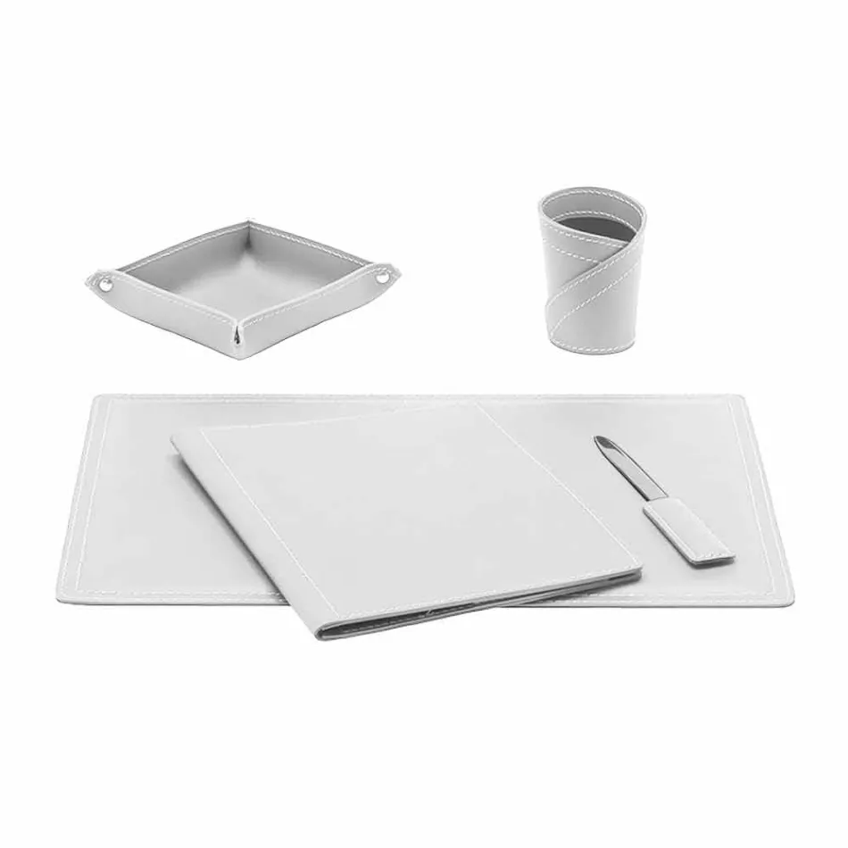 Tilbehør 5 stk regenereret læderbord lavet i Italien - Ascanio Viadurini