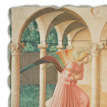 Beato Angelico fresco reproduktion &quot;Bebudelsen&quot; håndlavet