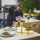 Design slikstativ i malet stål fremstillet i Italien - Pennellope Viadurini