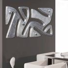 Wall hanger design håndindrettet i Holt sølvblad Viadurini