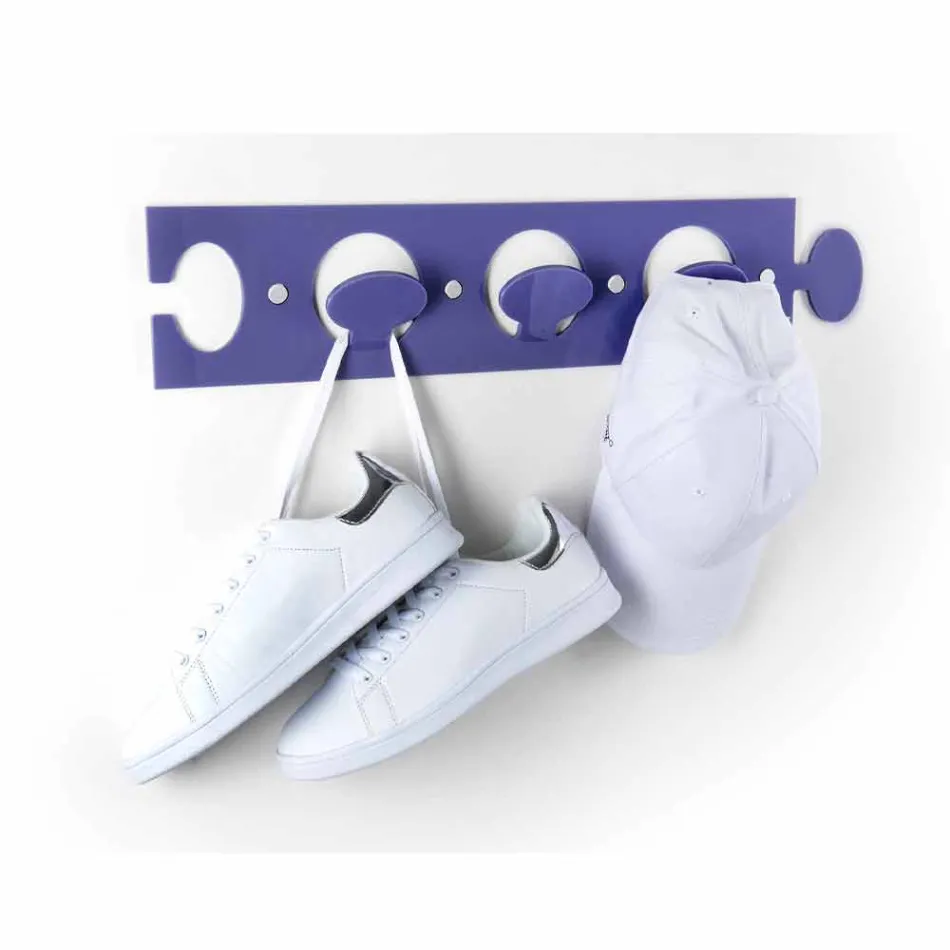 Design vægbeklædningsbøjle i tredobbelt farvet plexiglas 2 stykker - Fratack Viadurini