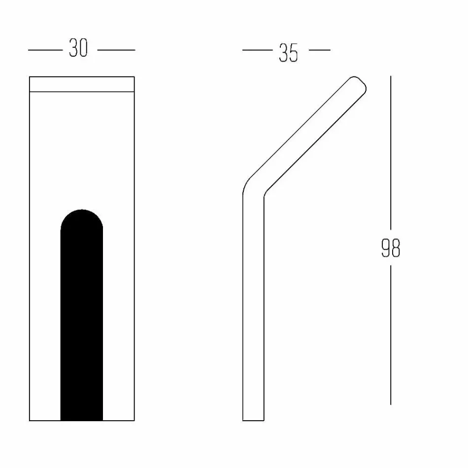 Corian Wall Coat Rack med hvid eller sort indsats, 3 stykker - Appiccio Viadurini