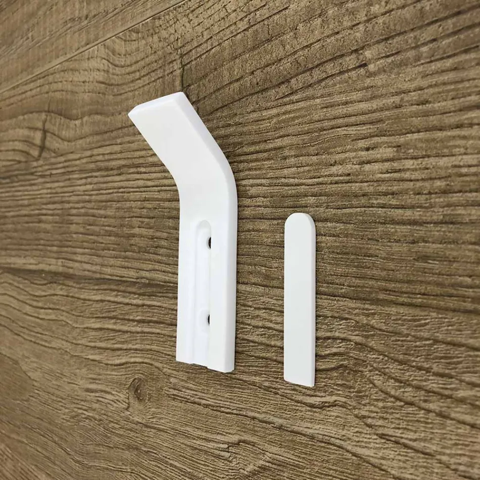 Corian Wall Coat Rack med hvid eller sort indsats, 3 stykker - Appiccio Viadurini