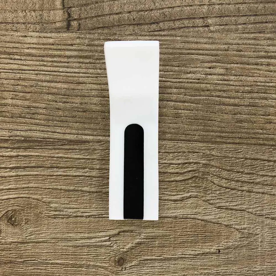 Corian Wall Coat Rack med hvid eller sort indsats, 3 stykker - Appiccio Viadurini