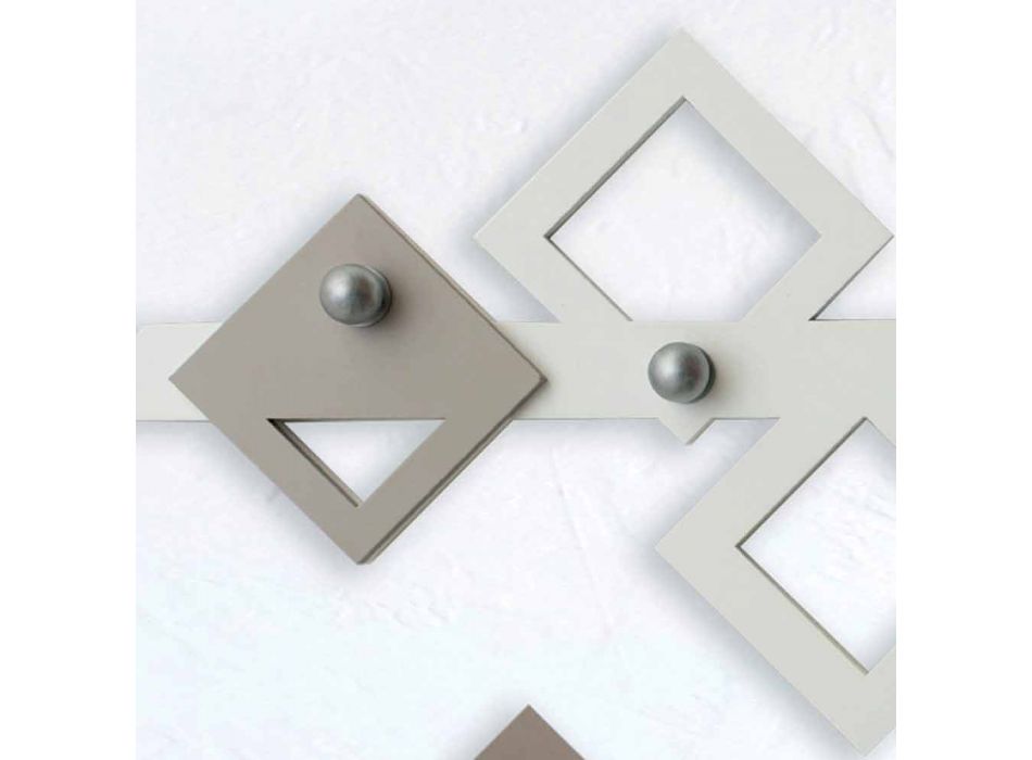 Hvid og beige trævægge Moderne geometrisk design - Klimt Viadurini