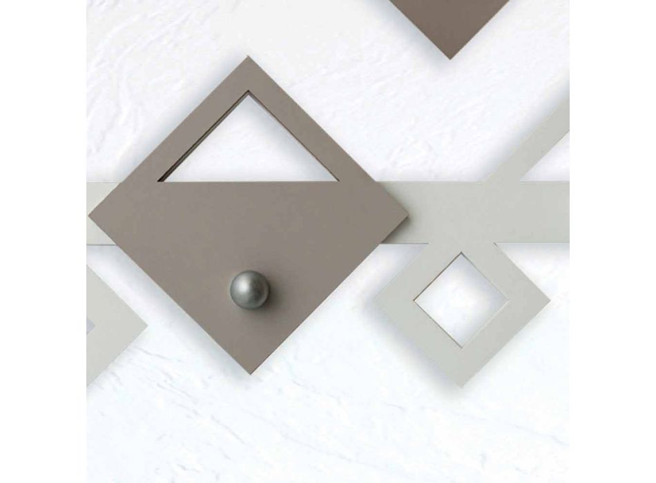Hvid og beige trævægge Moderne geometrisk design - Klimt Viadurini