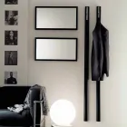 Vægbeklædningsbøjle i lakeret Mdf med dobbeltkrog fremstillet i Italien - Kviksølv Viadurini