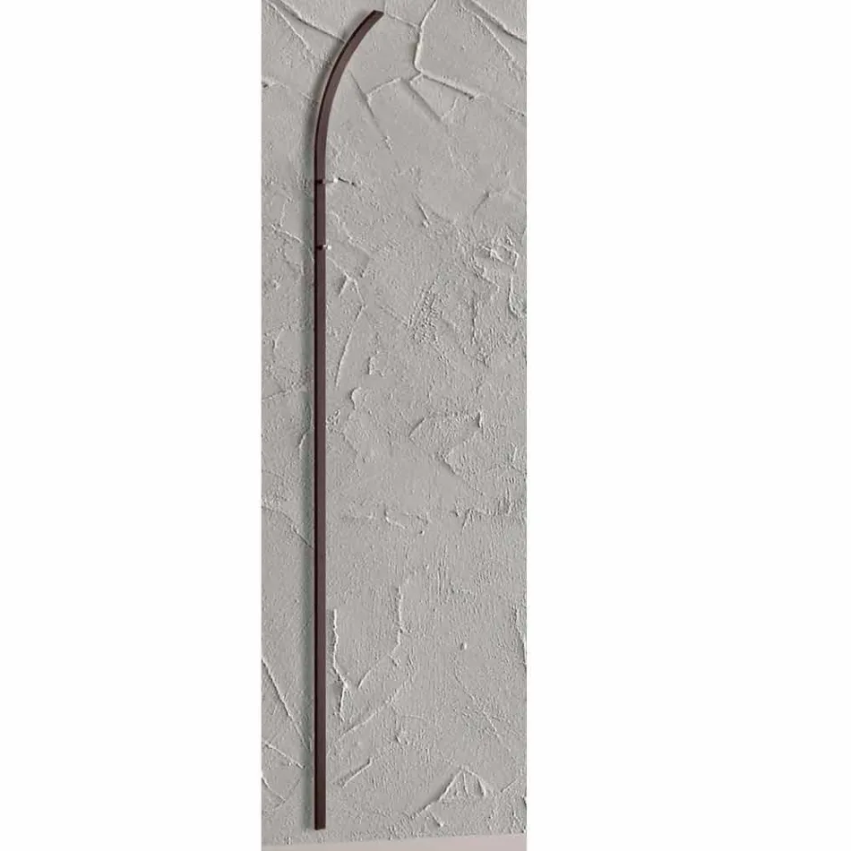 Metalvæggebøjle med 2 kroge og LED-lys Fremstillet i Italien - Osmio Viadurini