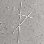 Vægbeklædningsstativ i malet metal med 5 pinde fremstillet i Italien - Olmium Viadurini