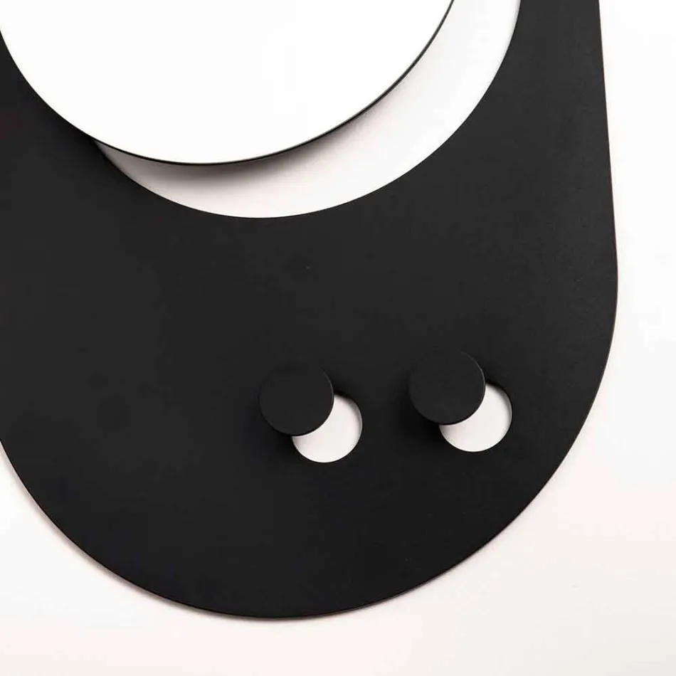 Moderne vægbeklædningsstativ i stål med spejl fremstillet i Italien - Pilippo Viadurini