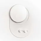 Moderne vægbeklædningsstativ i stål med spejl fremstillet i Italien - Pilippo Viadurini