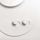 Moderne vægbeklædningsstativ i stål med spejl fremstillet i Italien - Pilippo Viadurini