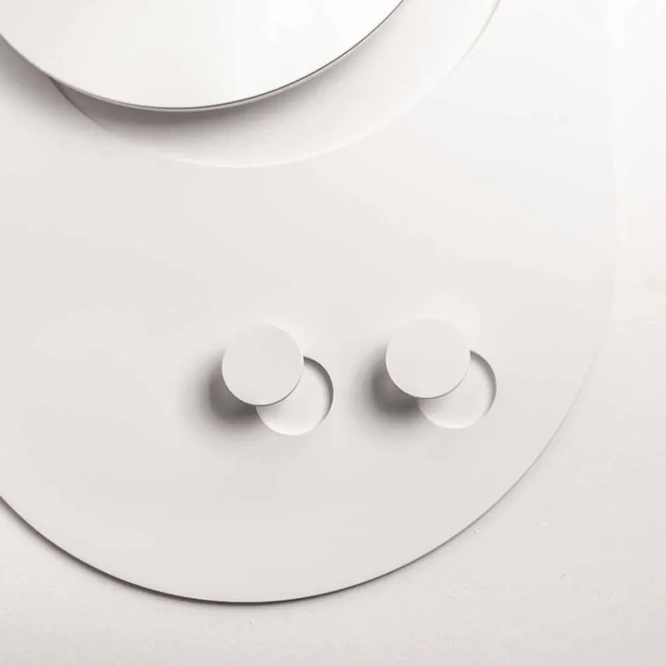 Moderne vægbeklædningsstativ i stål med spejl fremstillet i Italien - Pilippo Viadurini