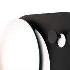 Moderne vægbeklædningsstativ i stål med spejl fremstillet i Italien - Pilippo Viadurini