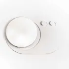 Moderne vægbeklædningsstativ i stål med spejl fremstillet i Italien - Pilippo Viadurini