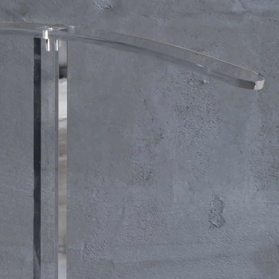 Essential gennemsigtig akryl krystal gulv knagerække - Ginergo Viadurini