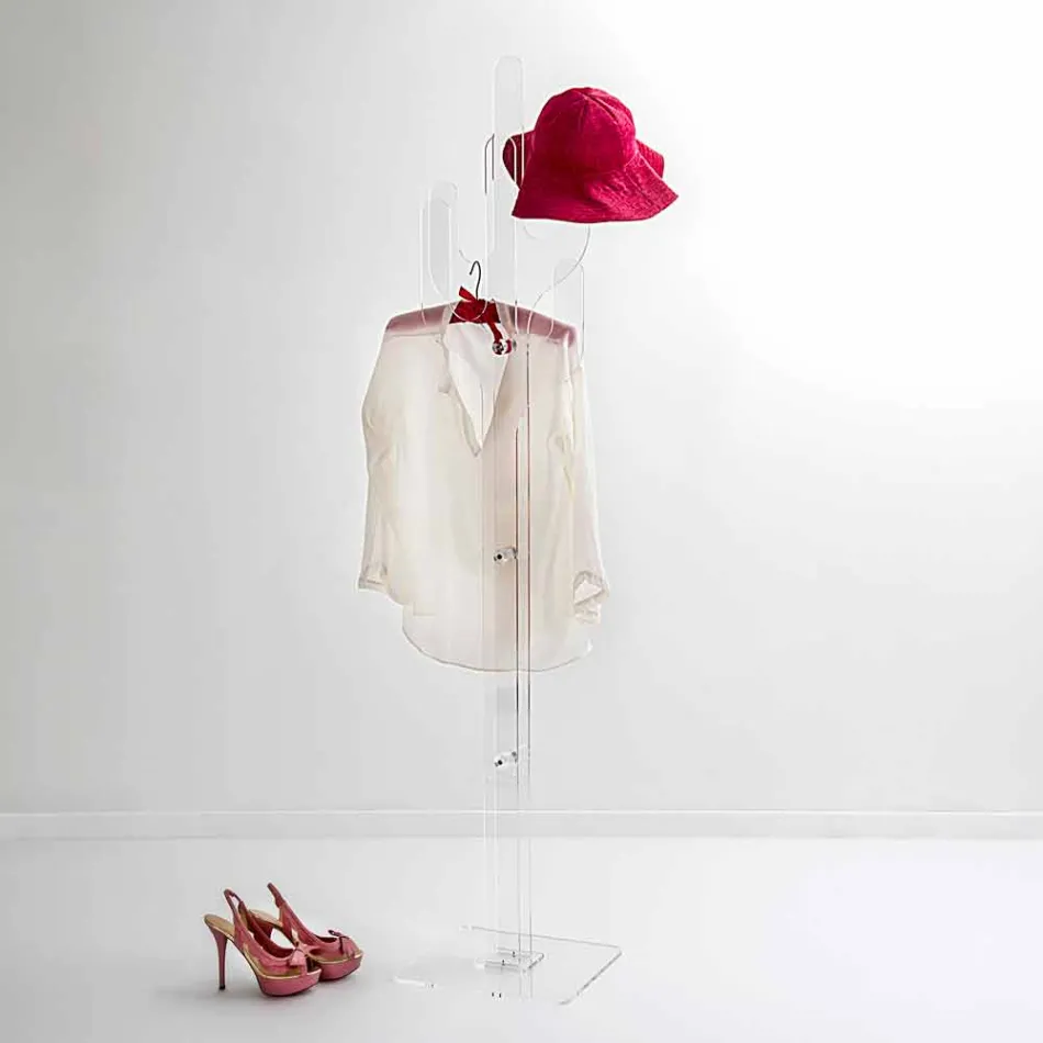 Stumtjener Cactus gennemsigtig moderne design, fremstillet i Italien Viadurini