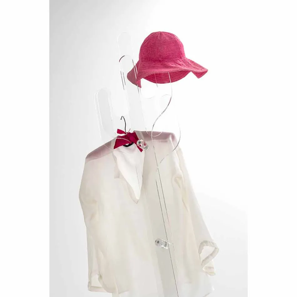 Stumtjener Cactus gennemsigtig moderne design, fremstillet i Italien Viadurini