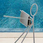 3 stykker stålkappestand lavet i Italien - Steward by Myyour Viadurini