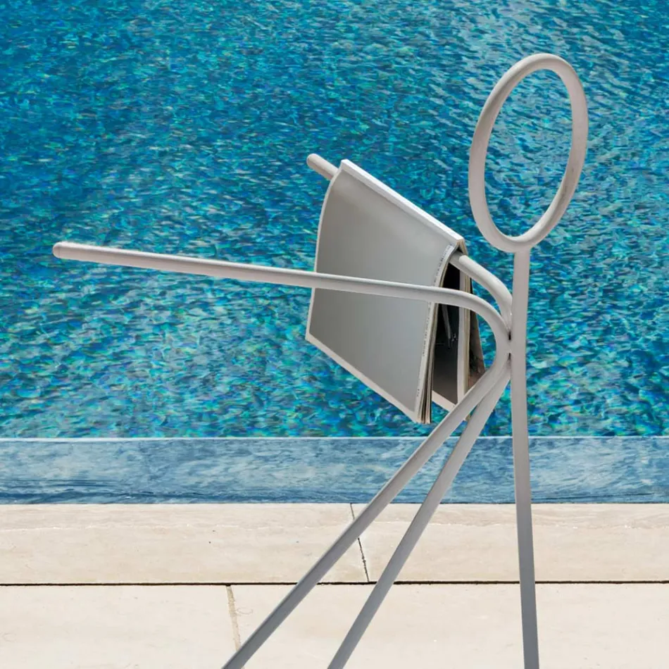 3 stykker stålkappestand lavet i Italien - Steward by Myyour Viadurini