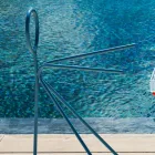 3 stykker stålkappestand lavet i Italien - Steward by Myyour Viadurini