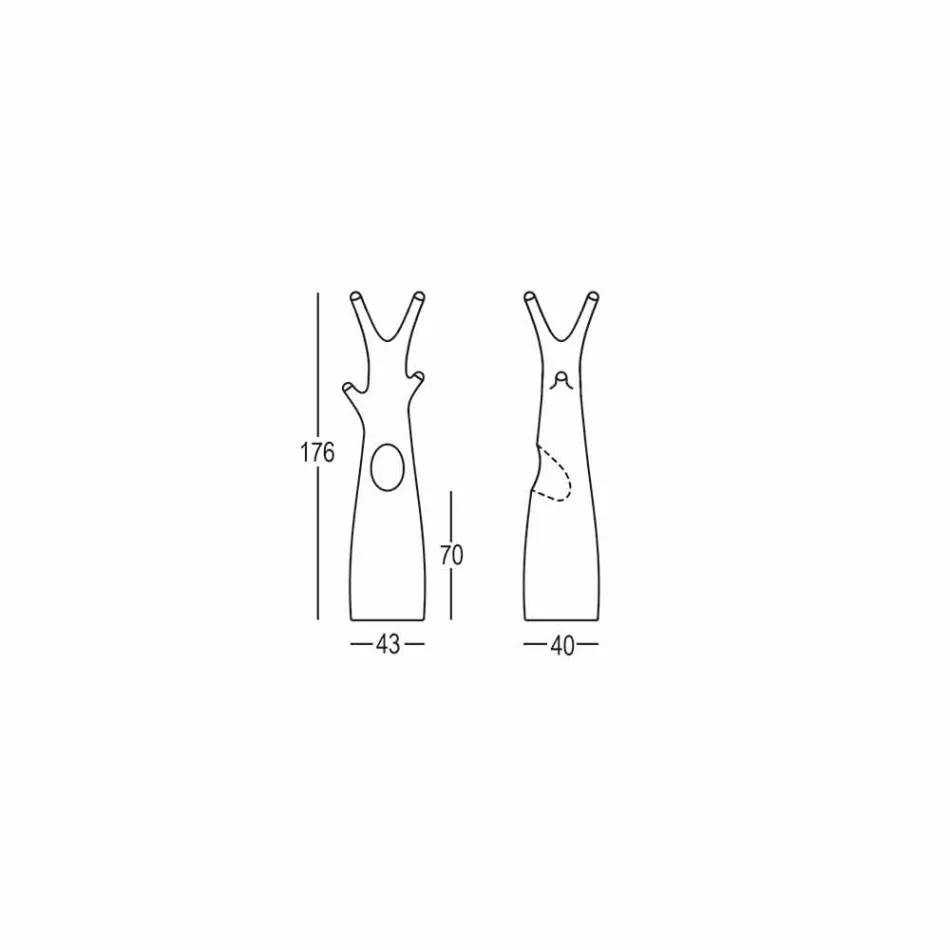 Tree Coat Stand i polyethylen Design Made in Italy - Oldia Viadurini
