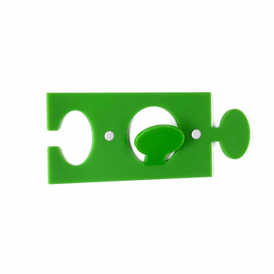 Vægbøjler i farvet plexiglas enkelt design 4 stykker - Fratack Viadurini