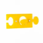 Vægbøjler i farvet plexiglas enkelt design 4 stykker - Fratack Viadurini