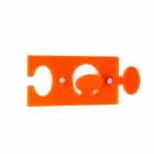 Vægbøjler i farvet plexiglas enkelt design 4 stykker - Fratack Viadurini