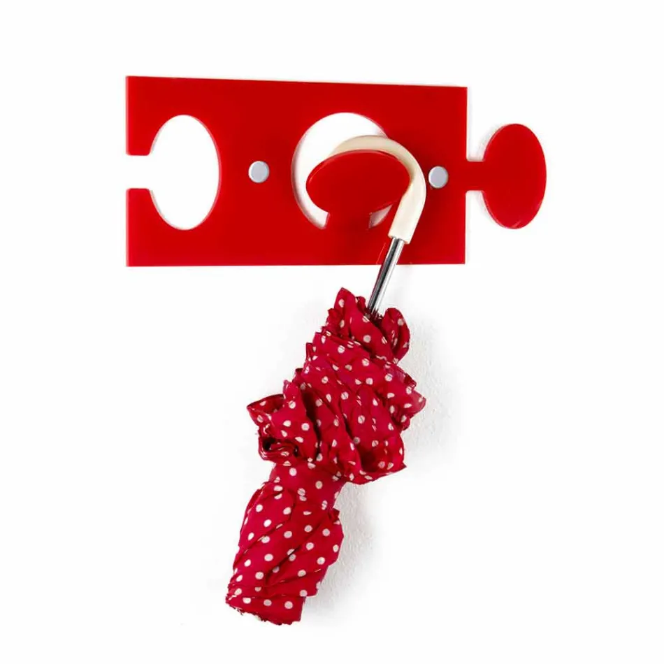 Vægbøjler i farvet plexiglas enkelt design 4 stykker - Fratack Viadurini