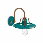 Applique land spotlight i metal og keramik Gladys Ferroluce Viadurini