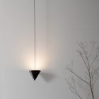 Væglampe i sort aluminium og kegle Fantastisk minimalt design - Mercado Viadurini
