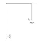 Væglampe i sort aluminium og kegle Lille Minimal Design - Mercado Viadurini