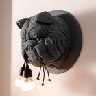 Væglampe med 3 lys i grå eller hvid keramisk moderne design - Dogbull Viadurini