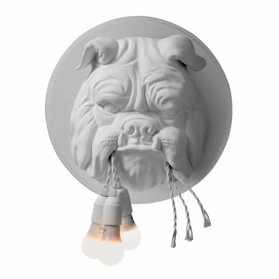 Væglampe med 3 lys i grå eller hvid keramisk moderne design - Dogbull Viadurini