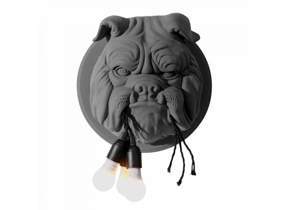 Væglampe med 3 lys i grå eller hvid keramisk moderne design - Dogbull Viadurini