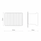 Væglampe med 3 LED-lys i mat hvid keramik med Umarell - Ometto Viadurini