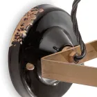 Vægapplikationsspot i keramik, glas og metal i forskellige finish Joy Ferroluce Viadurini