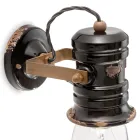 Vægapplikationsspot i keramik, glas og metal i forskellige finish Joy Ferroluce Viadurini