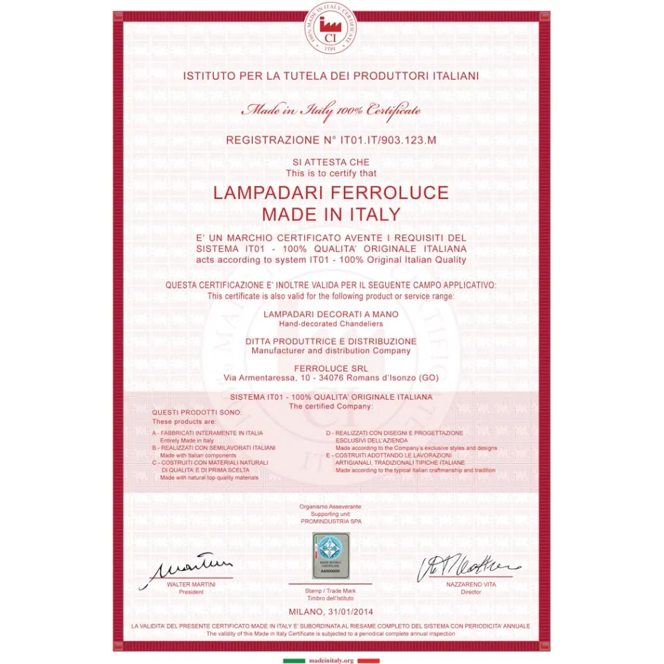 Vægapplikationsspot i keramik, glas og metal i forskellige finish Joy Ferroluce Viadurini