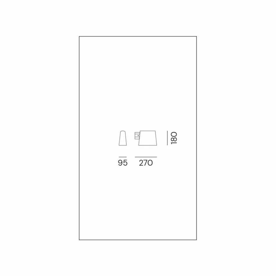 Udendørs væglampe i antikbrunt metal - Saint Tropez af Il Fanale Viadurini