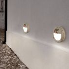 Udendørs rund væglampe i håndmalet aluminium - Brindisi Viadurini