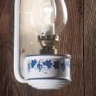 Vintage design keramisk væglampe med håndmalet dekoration - Pompeji Viadurini