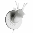 Vægapplikation i mathvid keramisk moderne design i Cervo - Memento Viadurini