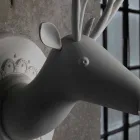 Vægapplikation i mathvid keramisk moderne design i Cervo - Memento Viadurini