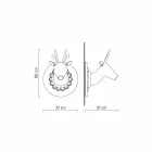 Vægapplikation i mathvid keramisk moderne design i Cervo - Memento Viadurini