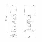 Væglampe i malbar keramik og lampeskærm i hvid linned - Cadabra Viadurini